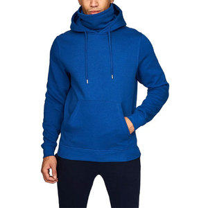 Sudadera con Capucha Azul para Hombre, Corte Regular, Algodón French Terry, Estilo Casual con Bolsillos, para Otoño - Product Image 4