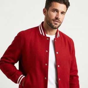 เสื้อแจ็คเก็ต Letterman Varsity แบบ unisex สไตล์ลำลอง แนวเบสบอล มีกระดุมแป๊ก ปิดด้วยกระดุมแบบ Snap  เสื้อคลุมแฟชั่น - Product Image 5