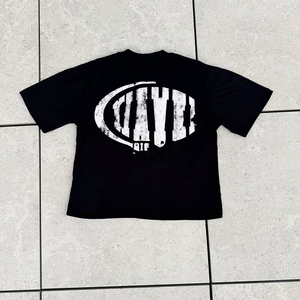Nuevo diseño de gran tamaño de moda de manga larga Camiseta ácido lavado desgastado camiseta personalizada Rhinestone DTG camisetas para hombres - Product Image 3