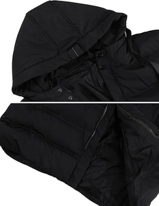 Vestes d'hiver pour hommes de haute qualité, chaudes et utilitaires, avec capuche, longues, rembourrées, personnalisées - Product Image 6