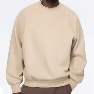 <b>Men's</b> Sky blue Crewneck <b>Sweatshirt</b> <b>white</b> in the middle, and black at the base—this color-block crewneck keeps it clean and bold. - Product Image 4
