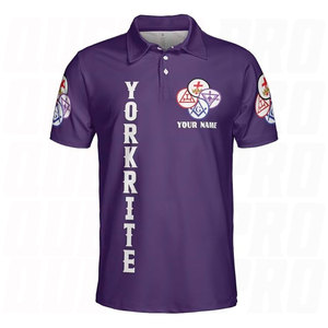 Camiseta Polo Masónica Personalizada con Nombre de Logia, Rito de York, Bordado Personalizado para Fraternidad Masónica - Product Image 2