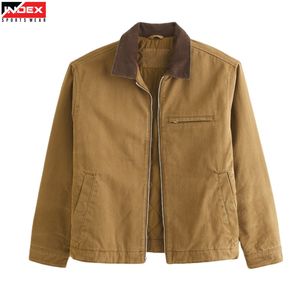 Chaqueta de Trabajo de Lona con Logotipo Personalizado, Ropa de Trabajo de Algodón Resistente con Costuras Reforzadas para Uso Laboral - Product Image 1