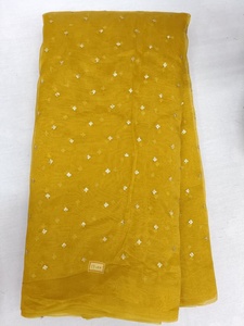 Tissue Organza Sequence Work Fabric 35 GSM 44 Inch Width Tissue Print Embroidery Material for Boutique Ethnic Wear - Product Image 4