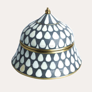 Coffret de magasin d'incrustation d'os en bois de conception fantastique pour la décoration de la maison et du mariage; Idée cadeau de boîtes à bijoux de Noël - Product Image 1