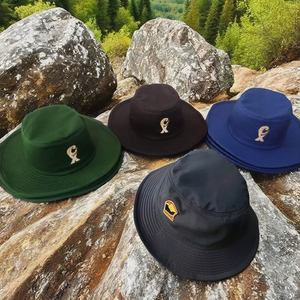 Sombreros de Pescador Personalizados al por Mayor con Logotipo Impreso, 100% Algodón, a Cuadros, Resistentes al Viento, para Deportes, Viajes, Aire Libre, Uso en las Cuatro Estaciones, Talla Grande - Product Image 5