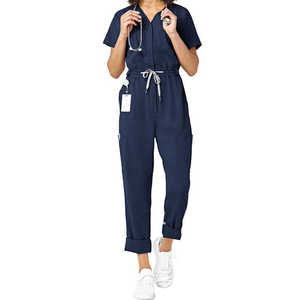 Ensemble de tenues médicales pour femmes, extensible et respirant, style jogger, en Spandex, pour le personnel infirmier et chirurgical en milieu hospitalier, type combinaison - Product Image 4
