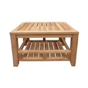 Banc de douche en teck fabriqué en Indonésie - Product Image 1