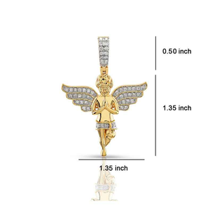 Pendentif lettre de luxe en moissanite et diamant, collier initial en argent serti de pierres, bijoux de déclaration hip-hop - Product Image 3
