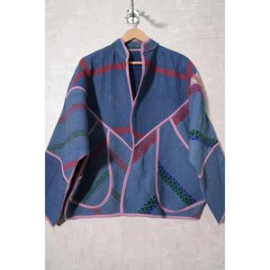 Vintage Indian <b>Kantha</b> <b>Jacket</b> Cotton Handmade Boho Coat Women Winter Wear <b>Jacket</b> - Product Image 1