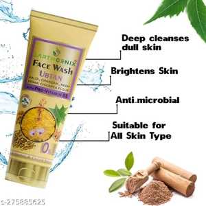 Organic Ubtan Face Wash Gel-Liquid 3 in 1 for All Skin Types - Product Image 2