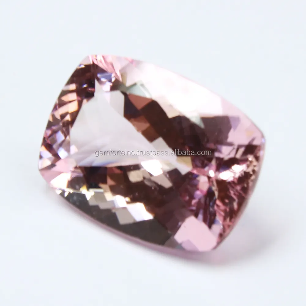 자연 핑크 Morganite 느슨한 보석 도매 고품질 세미 귀중 한 Morganite 돌 면 처리 된 컷 마다가스카르 핑크 Morganite