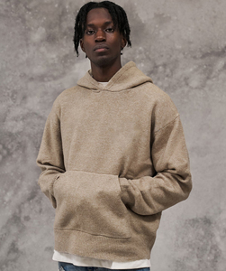 Sweat à capuche de luxe épais, coupe classique, imprimé numérique vintage, épaules tombantes, vente en gros, personnalisable OEM, pour homme - Product Image 2