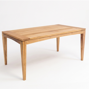 Une table rectangulaire en teck robuste et durable, au design moderne, écologique, idéale pour le mobilier de salon. - Product Image 1
