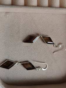 Pendientes de Cuarzo Ahumado en Forma de Cometa, Plata de Ley 925, Joyería Hecha a Mano, Elegante Regalo de Moda para Mujer - Product Image 2