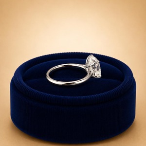 Bague de fiançailles en diamant de laboratoire certifié IGI, taille coussin allongée 2,70 ct, or massif 14 carats, solitaire, bijoux de mariage pour femme - Product Image 3