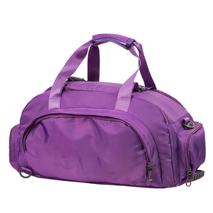 Bolsa Deportiva Unisex Morada con Cierre de Cremallera y Compartimento Interior, Capacidad de 20-30L, Estilo Casual, Material de Poliéster - Product Image 1