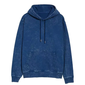 Sudadera con Capucha Extra Grande para Hombre, 100% Algodón, Felpa Francesa, Color Sólido, con Bolsillo, Estilo Casual Urbano, para Otoño - Product Image 1