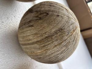 Natural Sustainable Wooden Through-Carved Decorative Balls <b>Rustic</b> Handcrafted <b>Wood</b> Sphere Set for Home Decor Craft Display - Product Image 4