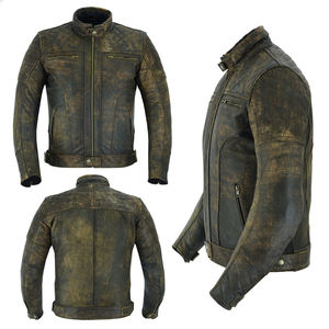 Nueva Llegada, Suministro OEM, Chaqueta de Motociclista de Cuero para Hombre, Estilo Nuevo, Cuello Alto, Impermeable, Invierno, Parche Personalizado Bordado - Product Image 4