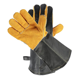 Guantes de Soldadura TIG de Piel de Vacuno de Primera Calidad, Estilo Guantelete, Longitud OPERA, Seguros, Duraderos, Resistentes a las Llamas, Transpirables y Ecológicos - Product Image 4