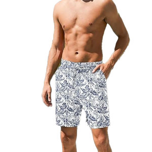 Shorts de bain personnalisés pour hommes, marque privée, pour le surf et la pêche, avec logo, motif uni recyclé, shorts de bain pour hommes - Product Image 1