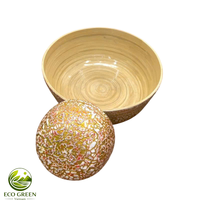 Bol de pédicure artisanal en bambou fait main pour bain de pieds, idéal pour équipement de salon de manucure de luxe et décoration de spa