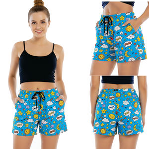 R.W INTERNATIONAL 2025 Nuevos Shorts Casuales para Mujer, Transpirables, 100% Algodón, Cintura Elástica, Resistentes al Viento, Moda Urbana, Corte Regular - Product Image 1