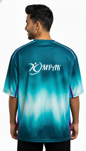 Camiseta Urbana Casual Oversize Sublimada para Hombre, Ajuste Holgado, Estilo Urbano, Top Moderno para Uso Diario - Product Image 5