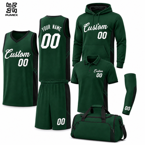 Wholesale Custom Basketball Jersey <b>Kit</b> <b>Tank</b> Top Shorts Sports Bag Unisex Adults Team Uniform Set Quick Dry Teamwear Team - Product Image 6