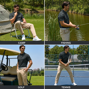 Camiseta Polo de Golf Estampada para Hombre, Manga Corta, Transpirable, Informal, Deportiva, OEM, ODM, Ropa Personalizada para Hombre, Verano - Product Image 6