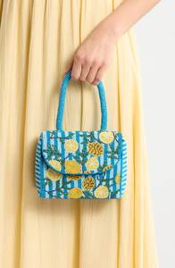 Bolso de Hombro Tropical Hecho a Mano con Cuentas para Mujer, Diseño Floral y de Frutas, Bolso de Mano, Mini Bolso de Moda, Bolso de Diseñador con Cuentas - Product Image 2