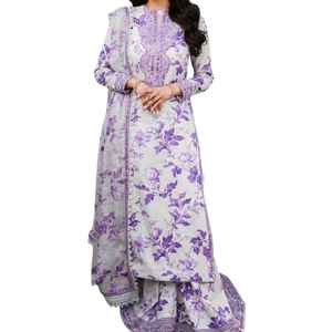 New Collection Summer Wear Sale Pakistani Top Selling <b>3</b> Pcs Salwar Kameez Unstitched Lawn Fabric Ladies Suit - Product Image 1