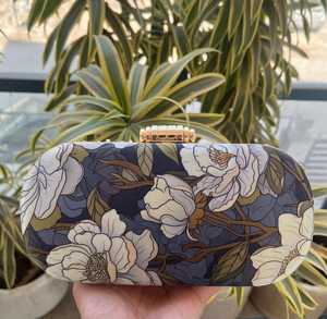 Embroidery Matching <b>Drawstring</b> Clutch jewelry bag Perfect Wedding Parties Multi Color Hanging Modern Bridal Gift Jewelry bag - Product Image 3