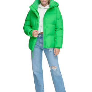 Women Puffer Jacket Winter Warm Bubble <b>Coat</b> Hooded <b>Lightweight</b> Waterproof Windproof Casual Outdoor Custom Logo OEM - Product Image 2