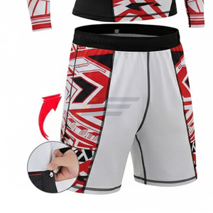 Rashguard Personalizado con Sublimación, Acolchado, 4 Piezas/Conjunto, Shorts de Grappling, BJJ, Boxeo, Camiseta de Compresión - Product Image 5