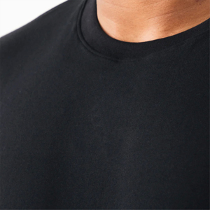High Demand Men's <b>Black</b> O-Neck Short Sleeve <b>T</b>-<b>Shirt</b> Regular Fit 100% Cotton Jersey Casual Solid Color <b>Plain</b> Dyed Knitted Fabric - Product Image 6
