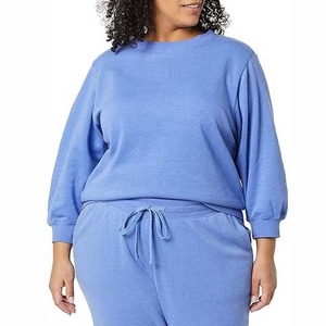 Sudaderas de Mujer Ajustadas al Cuerpo, Venta al por Mayor, Sudadera Oversize con Cuello Redondo para Mujer - Product Image 3