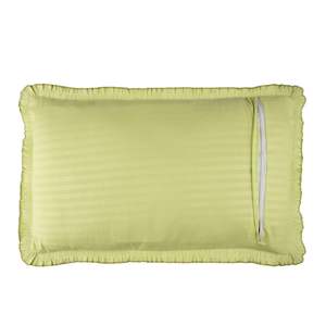 Juego de Fundas de Almohada de Algodón con Forro y Volantes, Juego de 4 Fundas de Cojín Premium para Dormitorio, 74x50cm, Cierre de Cremallera, Colores Disponibles - Product Image 2