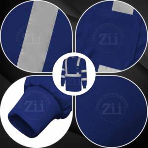 Vêtement de sécurité réfléchissant, classe 1 ANSI, imperméable, LED clignotante, logo personnalisé, manches longues, 100% coton, écologique, séchage rapide, construction robuste - Product Image 2