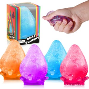 Needoh Nice Cube es <span class=keywords><strong>un</strong></span> juguete sensorial para aliviar el estrés, con gotas de agua y maltosa para apretar y relajarse. - Product Image 2
