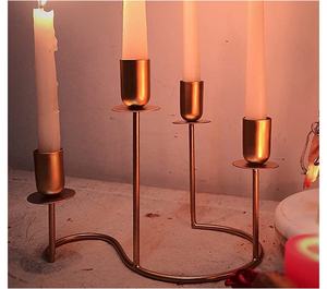 Bougeoir de table en fer, centre de table, candélabre décoratif de noël pour la maison, mariage et fête - Product Image 4