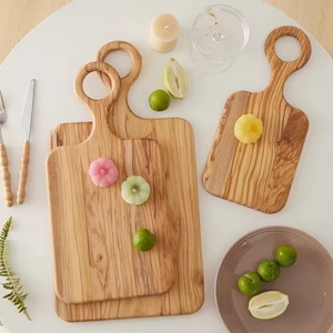 Planche à découper en bois dur de qualité supérieure avec poignée, design antidérapant écologique, compatible lave-vaisselle, robuste et légère, ustensile de cuisine - Product Image 4