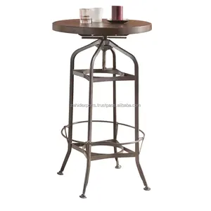 โต๊ะกาแฟทรงกลมทำมือสุดหรู ท็อปโลหะ ฐานเหล็ก เฟอร์นิเจอร์ห้องนั่งเล่นทันสมัย ผลิตในอินเดียโดยผู้ค้าส่งรายใหญ่ - Product Image 1