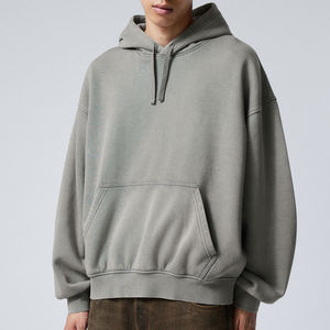 Sweat à capuche brodé OEM en coton premium, prix d'usine, vente en gros, commande en gros, faible MOQ - Product Image 3