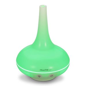 Diffuseur d'huiles essentielles ultrasonique à brume froide de 200 ml avec 7 lumières LED colorées, sans eau, automatique, pour le bureau, la maison ou la chambre - Product Image 1