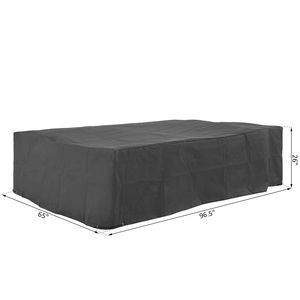 Copertura per mobili da esterno resistente alle intemperie 97" X 65" X 26" Grigio - Product Image 3
