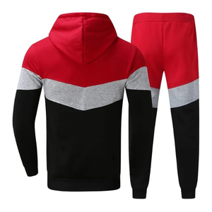 Chándal para hombre con logo personalizado, ropa de gimnasio, chándal de poliéster y algodón, traje deportivo, chándal moderno para entrenamiento en el gimnasio. - Product Image 2