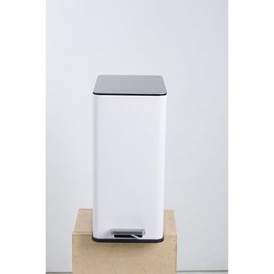 SSTC102-15L-W Cestino per Rifiuti da Cucina in Acciaio Inox 15L Bianco - Product Image 3