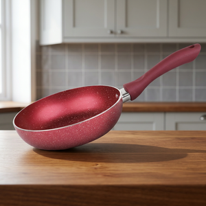 Poêle à frire antiadhésive Chef Granito Series, fond plat moderne, aluminium premium, revêtement marbré 3 couches, 26 cm - Marron - Product Image 3